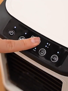 900ML air cooler large capacity mobile air conditioner fan three speeds colorful atmosphere light USB-COD  台式冷风机