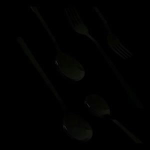 12pcs Silver Dinner Spoon and Fork Set | High Quality Cutlery | Suitable for Home Kitchen