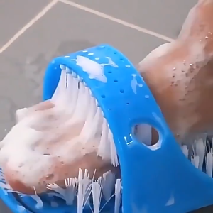 Plastic Foot Wash Brush Scrubber Shower Foot Scrubber with Bristles Dead Skin Remover Foot  Massager Cleaner for Scrubbing Exfoliating