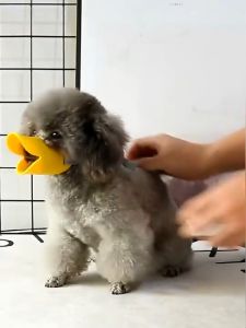 BRANGUS ANJING PENUTUP MULUT HEWAN BENTUK BEBEK SILIKON ANTI GIGIT DOG SMALL