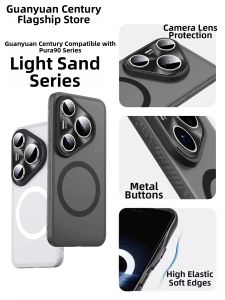 GUANBAINIAN | Ultra Thin Matte Full Body Anti-Drop Magnetic Phone Case