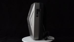 NEW ARRIVAL BANGE 3005 Mens Laptop Backpack 32x12x48cm (18L) 1.6kg PVC Fabric Anti-Theft Design USB Charging Port TSA Lock Water-Resistant Trolley Strap Modern Tesla Cybertruck Design Quality Zipper