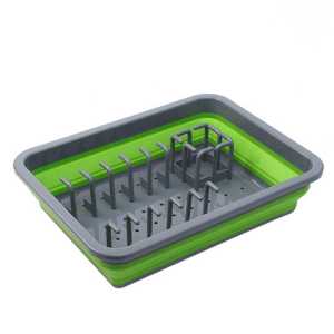 Rak Pengering Piring Gelas Cuci Piring Dilipat Collapsible Drainer