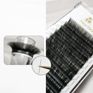 Senqi Grafting Eyelash Single Air Flat Hair for Eyelash Beauty Soft Natural Thick No Feeling Baby Curved Caramel