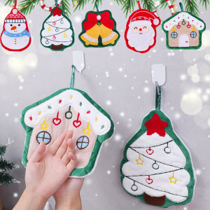 【On Sale】Giáng sinh phim hoạt hình khăn tay vi sợi bếp phòng tắm khăn cảm giác mềm mại