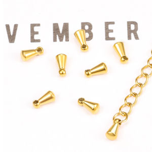 สร้อยลูกปัดปลายจี้ห้อยหางเหล็กสแตนเลสน้ำเครื่องประดับทำเครื่องเพชร DIY