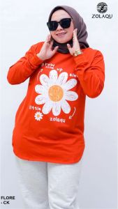 KAOS ZOLAQU TERBARU 2024 BAJU WANITA LENGAN PANJANG ATASAN JUMBO SEMI TUNIK OFFICIAL STORE AGEN RESMI