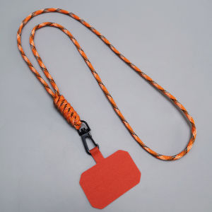 สายรัดโทรศัพท์มือถือแบบถักด้วยมือ น้ำหนักเบา ไม่ขัดคอ สายโซ่กิ๊บตัวเชื่อมต่อแบบแยกได้สำหรับผู้ชายและผู้หญิง