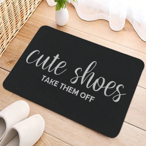 VIKAMA Funny Text Welcome Doormat Washable Non-Slip Entrance Carpet Indoor And Outdoor Floor Mat Home Decor