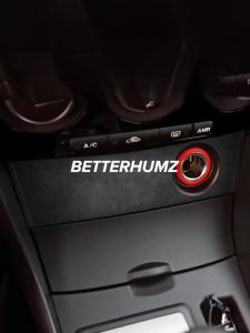 ALCANTARA | For Mazda 3 Axela 2004-2009 Made of Alcantara Center Console Cigarette Lighter Panel Trim Sticker Car Interior Tuning Accessory