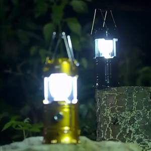 Lampu Petromak Emergency Solar Cell Lantern LED Lentera Gantung Tarik Senter Camping Powerbank Tenaga Surya Matahari Rechargeable