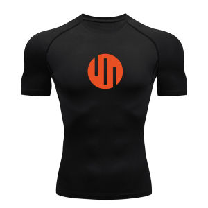 Graphic Short Sleeve Compression Shirts for Men Gym Workout Running Undershirts Baselayers Athletic Quick Dry Tshirts Tees Tops