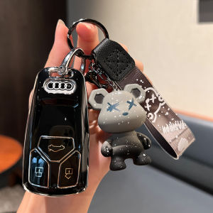 Ốp Lưng Khóa Xe Audi Q5L A4 A5 Panda 24 Mẫu Khóa Xe TPU Chất Liệu Lót Kiểu Dáng Hoạt Hình Phụ Kiện Nội Thất Xe Hơi