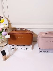 Topshome กระเป๋าใส่เครื่องสำอาง กระเป๋าจัดระเบียบ หนัง PU ทรงหมอน จุของได้เยอะ