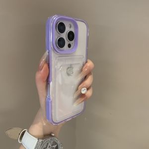 New Simple Three-In-One Candy Colored Frame iPhone16Promax Case Full Cover Protection Soft Shell 14Plus Unique 11 Protective Cover