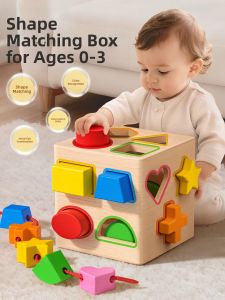 STARRY ARK | Montessori Educational Color & Shape Matching Toy Wooden Blocks