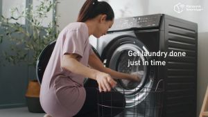 PANASONIC NA-S106FR1BM CARE+ EDITION 10/6KG FRONT LOAD WASHING MACHINE WITH DRYER NA-S106FR1BM - GENTLE DRY AND HYGIENIC