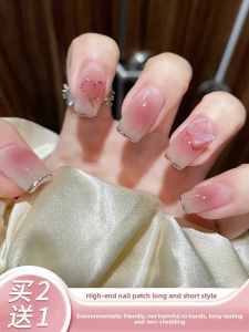 MONLEYTA | Handmade Nail Art Stickers Autumn Winter Short And Long Worn-On Nails High-End Feelings Beauty Gels Manicure False Nails
