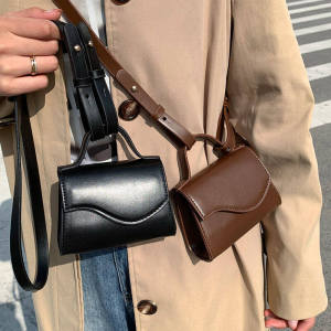 Túi Đeo Chéo Mini Thời Trang Đa Năng Cho Nữ Túi Vuông Mềm PU Khóa Từ Túi Xách Thường Ngày Cho Thanh Thiếu Niên Túi Đeo Vai Đơn