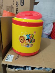 Phích đựng đá 6 lít NB có quai xách in hình ảnh 3D hoạ tiết giữ nhiệt trong ngày hàng Cao cấp việt nhật
