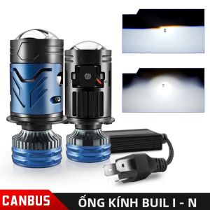 2 Đèn Pha LED H4 Projector 6500K Cường Độ Cao Có Chế Độ Pha Cận Và Pha Xa Đèn Sương Mù Công Suất Cao Cho Ô Tô & Xe Máy 12V Đèn Xe Hơi Turbo