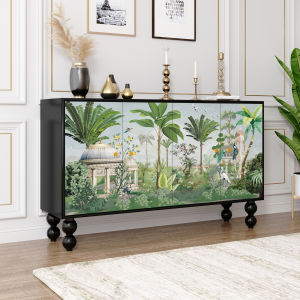 Solid Wood Console Table Living Room Partition Decorative Cabinet Entrance Hallway Storage Cabinet Bar Counter Depthened Thickened