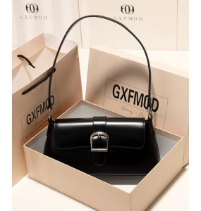 GXFMOD Leather Bag Small Audience Design Womens Underarm Bag Breadstick Shape Spring 2025 Fashion Versatile Commuter Bag