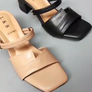 Sandal Wanita Termurah hak 5cm L&B  TALI DUA