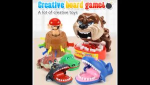 Family gamesTricky Toy Double Games Biting Hand Spoof Creative Surprise Gift Godzilla kids funny toy