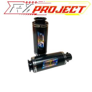 Slincer Knalpot SC Project by RXPROJECT Full black Rainbow Suara Terbaik Kwalitas Tebaik untuk semua motor