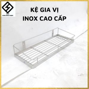 [đủ 8 loại kích thước] Kệ đựng gia vị INOX "ĐẶC" CAO CẤP cứng cáp kệ đựng đồ dùng gia vị phòng bếp tiện lợi dụng cụ nhà bếp inox sáng bóng bền đẹp