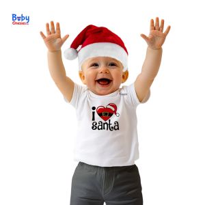 Baby Onesies PH I love Santa Claus Christmas Baby Clothes 0-12 months Newborn Baby Boy Girl 1st Christmas Bodysuit