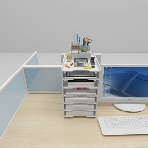 Office File Storage Rack Holder Multi-layer Desktop Storage Rack Multifunctional Desk Organizer