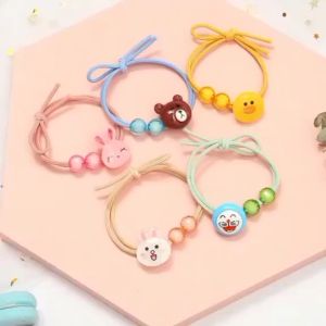 Gratis Ongkir - (1 PC) Ikat Rambut Korea Karakter / Kuncir Rambut Import / Karet Rambut Lucu