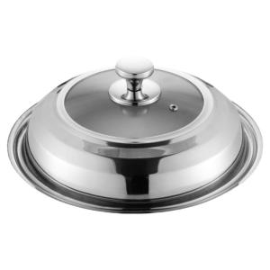 Nắp Nồi Bằng Thép Không Gỉ Kính Trong Suốt 32cm Nắp Nồi Nấu Ăn Gia Đình Nắp Nồi Nướng Hình Tròn Nắp Nồi Hấp 28-42 Nắp Nồi