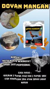 DOYAN MANGAN SASET 10 KAPSUL - meningkatkan nafsu makan pada ayam