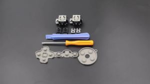 Xbox 360 Controller Repair Kit Analog Joystick Thumbstick Conductive Rubber Pads Opening Pry Tools Spare Replacement Parts