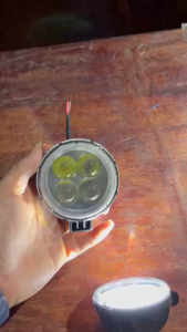 Đèn led Runlai 4 bóng tròn. Đèn led trợ sáng dùng cho ô tô xe tải (1 chiếc)