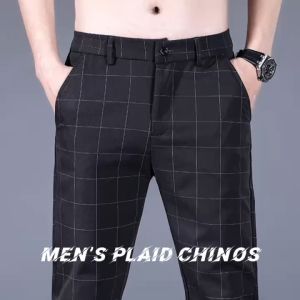 Ready Stock Mens Formal Pants Office Slim Fit Black Long Trousers korean Casual Pant Plus Size seluar slack lelaki