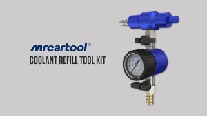 MRCARTOOL Chất làm mát Chân không Refill Tools Hệ thống làm mát Refiller Kit Máy đo áp suất tản nhiệt với bộ điều hợp 3 kích thước