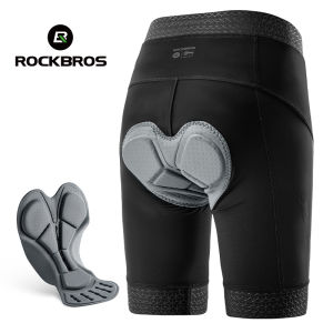 ROCKBROS Men's Cycling Shorts: Padded Elastic Pants for MTB & Road Biking
