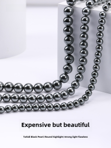 Schipperke Black Pearl Necklace Womens Luxury Accessory 2025 New Hot Autumn Winter Sweater Chain Clavicle Necklace