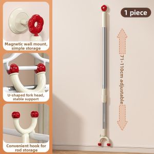 HALEXIONG | Magnetic & Telescopic Clothes Hanging Rod