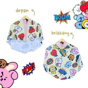 Hijab Instan Anak Motif BTS Baby Yellow