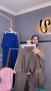stelan rok panjang legging olahraga rok olahraga muslimah rok senam panjang korean style fashion olahraga zumba senam gym jogging lari renang celana legging panjang pinggang elastis