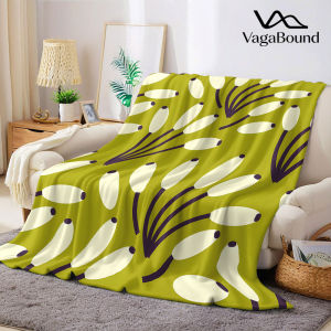 BILIBILI | Olive Retro Plant Flannel Blanket Warm Soft Halloween Christmas Decorative Couch Warm Cozy All-Season Gift
