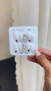 Nail box tự thiết kế cao cấp Set 10 thủ công vẽ Handmade mới nhất Nail By Moon Mẫu A86
