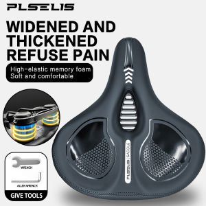 PLSELIS | Plselis Thickened Spacious Soft and Comfortable 620g Bicycle Saddle Not Tired After Riding for a Long Time. PS--8001st