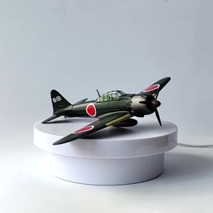 A6M5 1/72 Scale Zero Aircraft Metal Model Airplane (Including Base) Home Placement Collection and Decoration Creative Gift