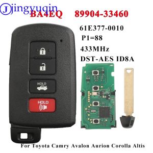 jingyuqin 4Button Keyless Go Smart Key BA4EQ P1：88 8A Chip 433MHz 89904-33460 0010 For Toyota Camry Avalon Aurion Corolla Altis